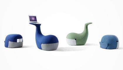創(chuàng)意家居設(shè)計(jì)之鯨魚造型座椅