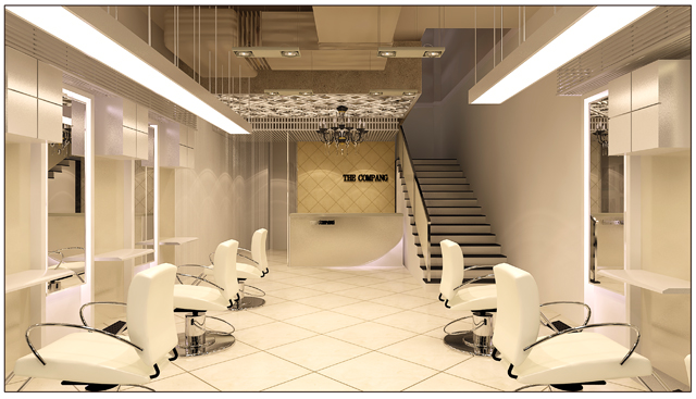 金華裝修帶你鑒賞理發(fā)店裝修效果圖